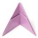Vază din module origami triunghiulare